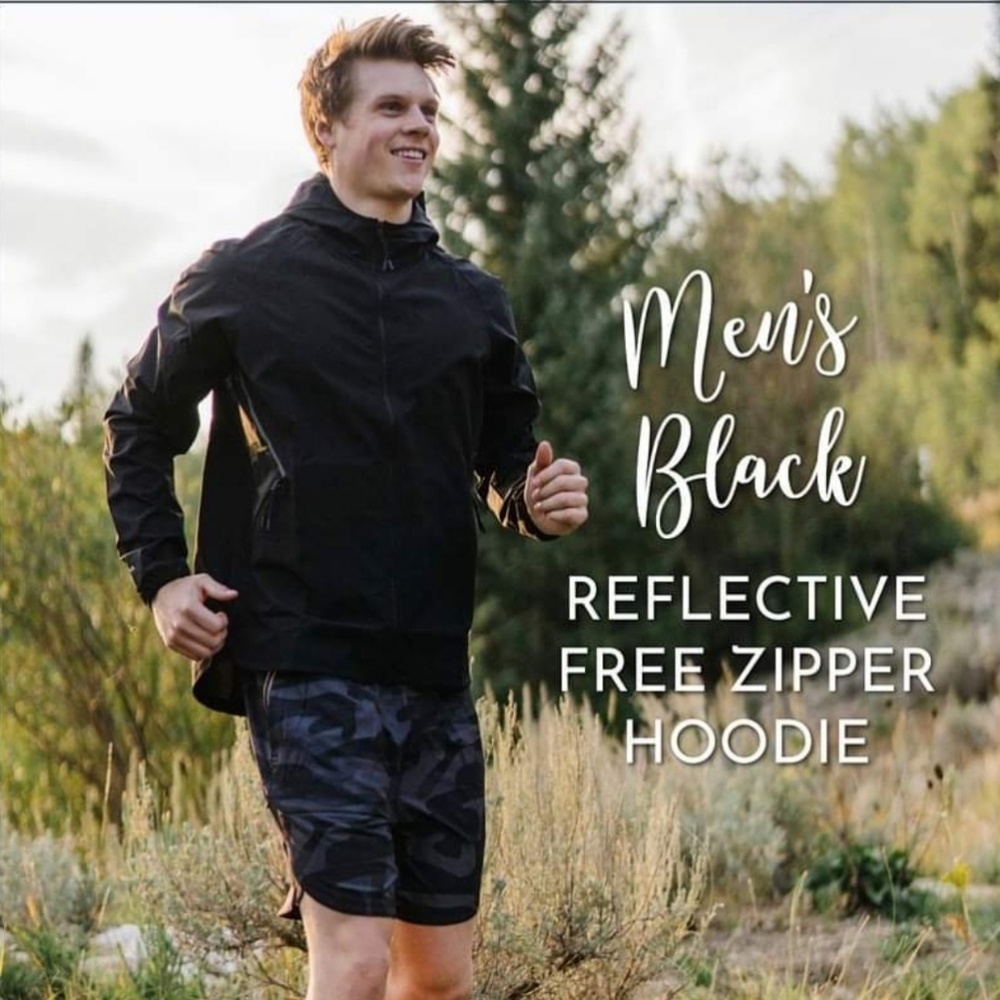 Zyia Mens Refective Free Zipper Hoodie size XXXL